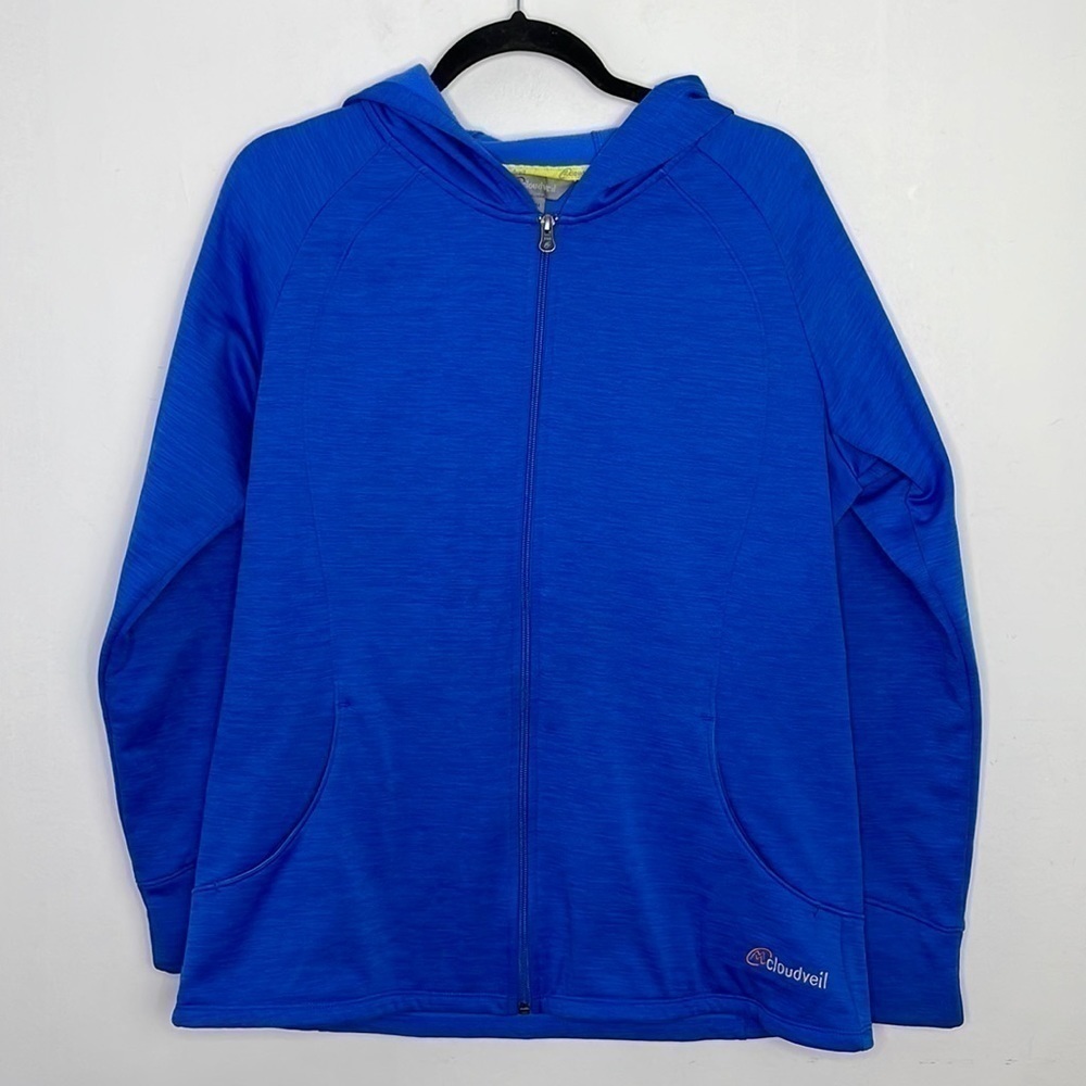 Cloud Veil space dye outdoor zipped jacket